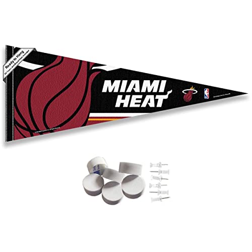 Miami Heat Wimpel-Flagge und Wandhalterung von Wincraft