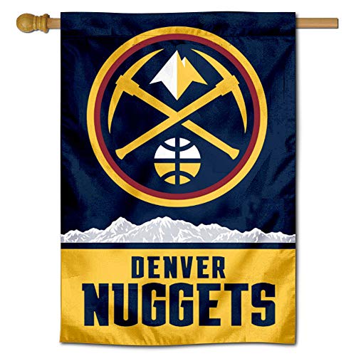 WinCraft Denver Nuggets Pickaxe Logo Double Sided House Banner Flag von Wincraft