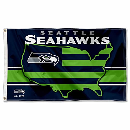 WinCraft Seattle Seahawks Nation USA American Country 3x5 Flag von Wincraft