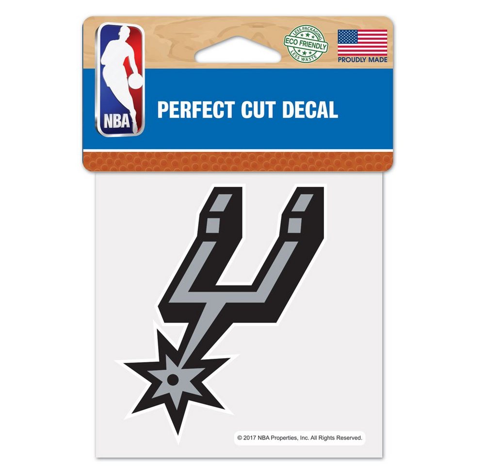 WinCraft Wanddekoobjekt Aufkleber 10x10cm NBA San Antonio Spurs von WinCraft