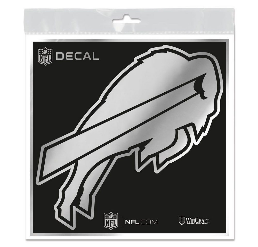 WinCraft Wanddekoobjekt Aufkleber 15x15cm NFL METALLIC Teams Logo von WinCraft