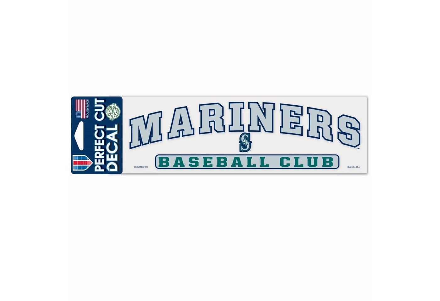 WinCraft Wanddekoobjekt MLB Perfect Cut Aufkleber 8x25cm Seattle Mariners von WinCraft