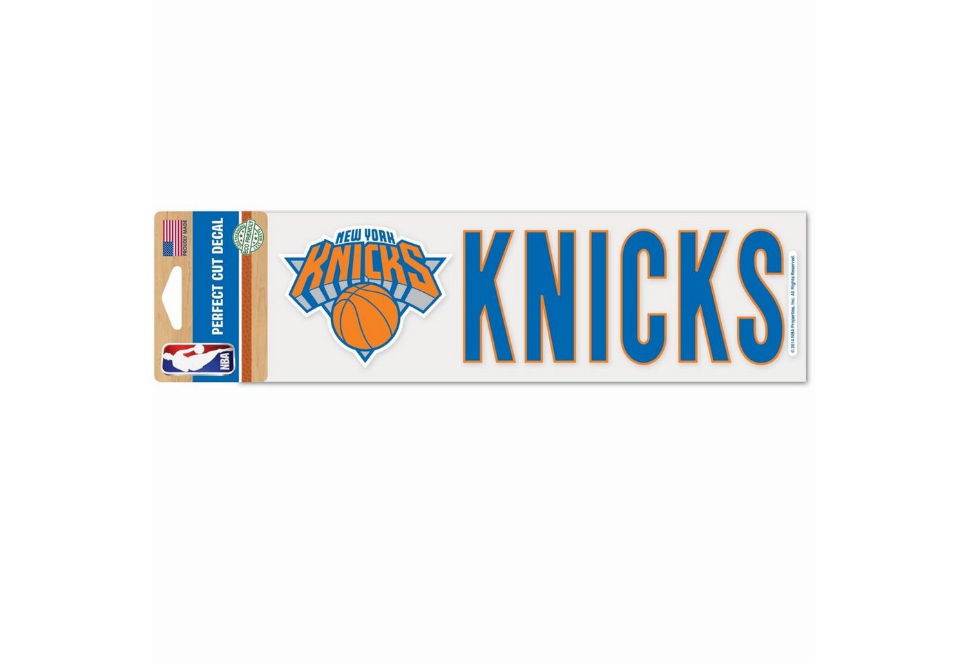 WinCraft Wanddekoobjekt NBA Perfect Cut Aufkleber 8x25cm New York Knicks von WinCraft