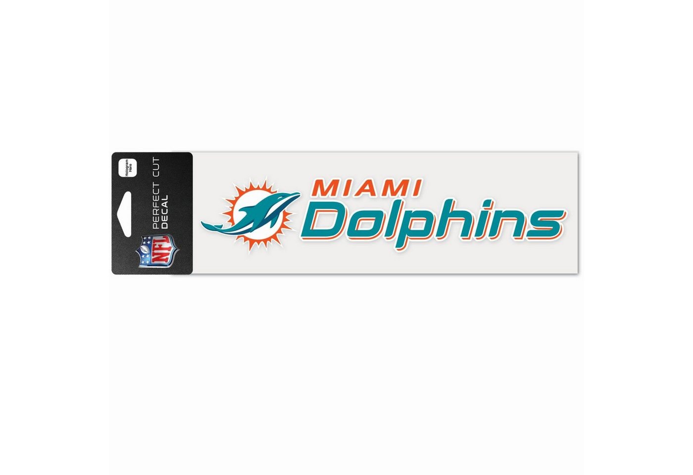 WinCraft Wanddekoobjekt NFL Perfect Cut Aufkleber 8x25cm Miami Dolphins von WinCraft