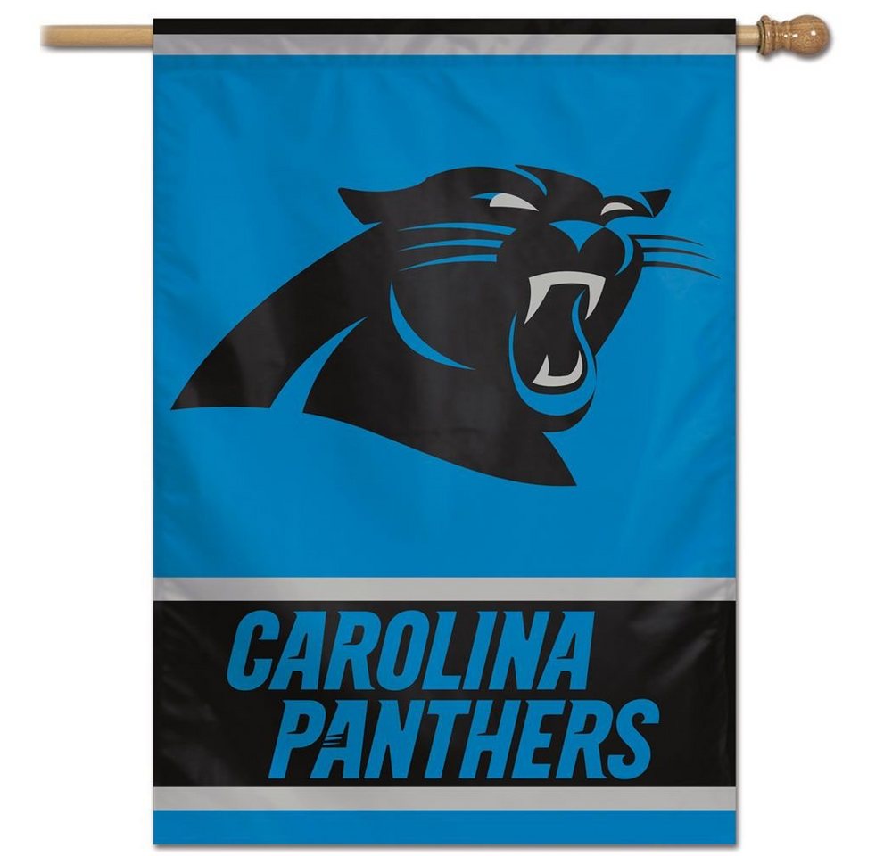 WinCraft Wanddekoobjekt NFL Vertical Fahne 70x100cm Carolina Panthers von WinCraft