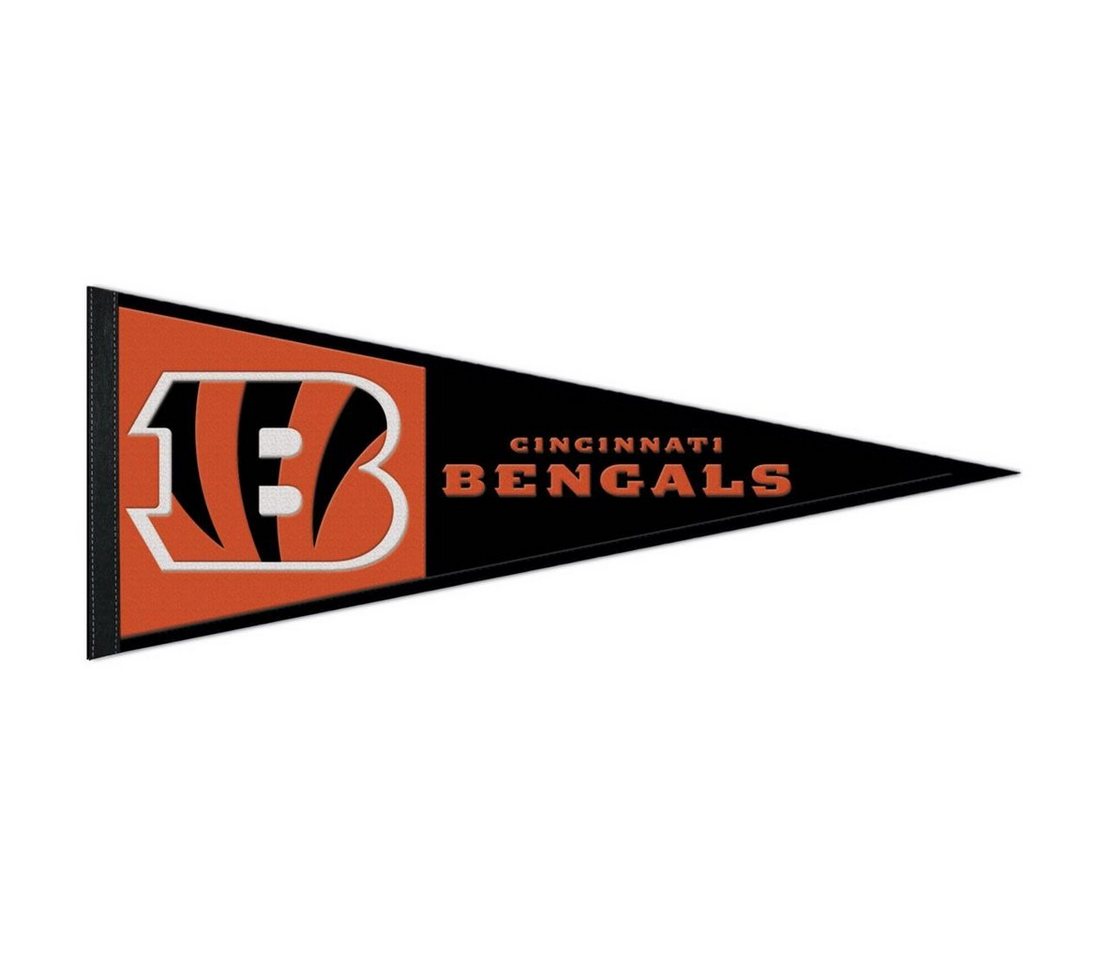 WinCraft Wanddekoobjekt NFL Wool Wimpel 80x33cm Cincinnati Bengals von WinCraft