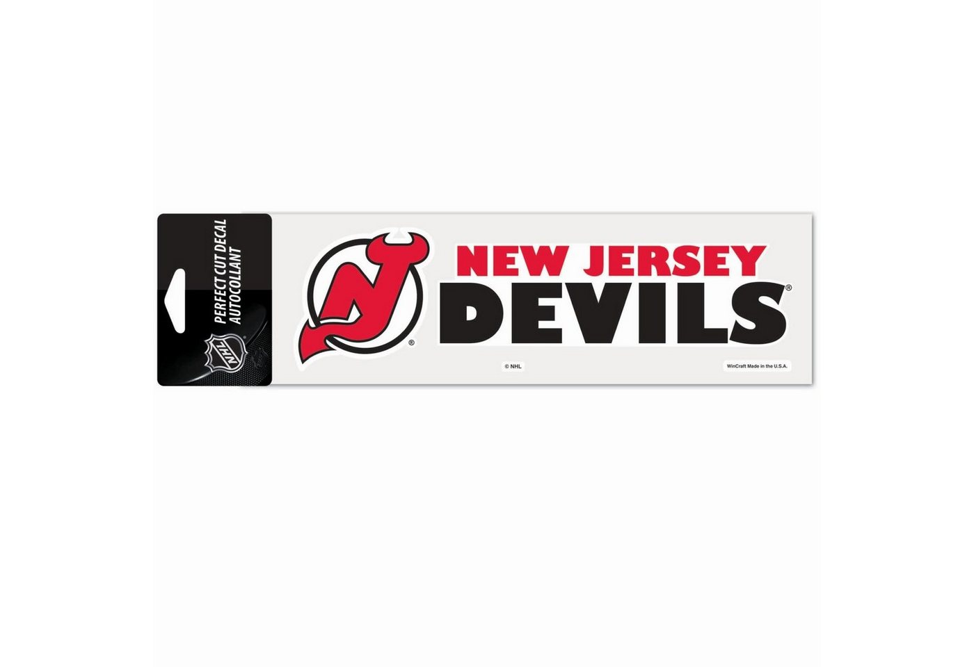 WinCraft Wanddekoobjekt NHL Perfect Cut Aufkleber 8x25cm New Jersey Devils von WinCraft