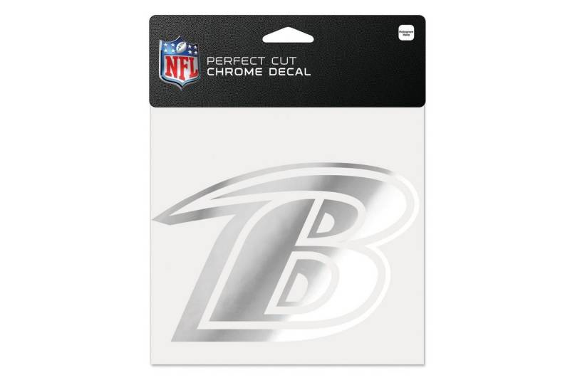WinCraft Wanddekoobjekt PERFECT CUT NFL CHROME Sticker Aufkleber 15x15cm von WinCraft