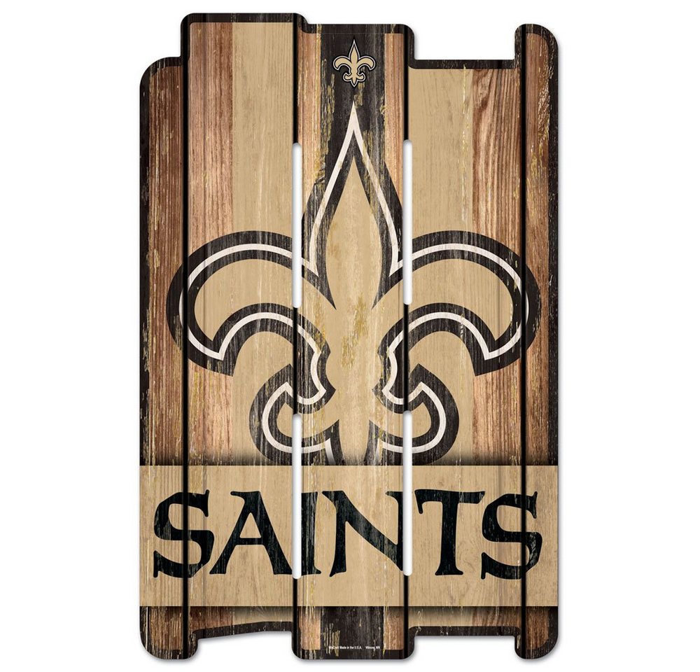 WinCraft Wanddekoobjekt PLANK Holzschild Sign NFL New Orleans Saints von WinCraft