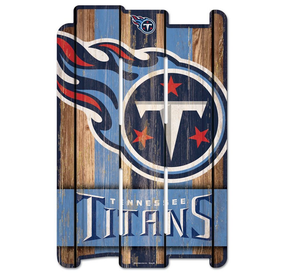 WinCraft Wanddekoobjekt PLANK Holzschild Sign Tennessee Titans von WinCraft