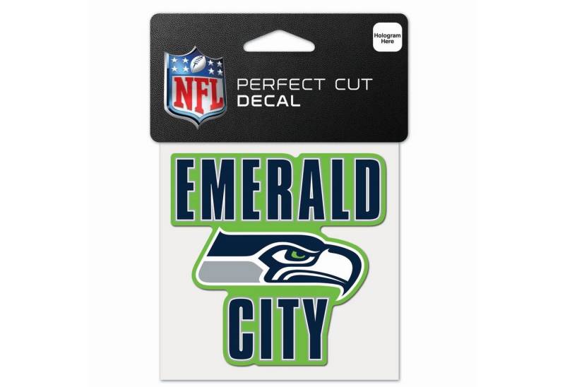 WinCraft Wanddekoobjekt Perfect Cut 10x10cm Aufkleber NFL Teams Slogan von WinCraft