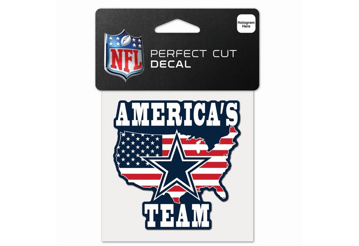 WinCraft Wanddekoobjekt Perfect Cut 10x10cm Aufkleber NFL Teams Slogan von WinCraft