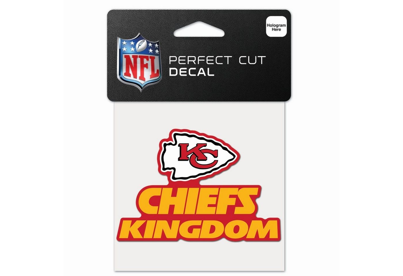 WinCraft Wanddekoobjekt Perfect Cut 10x10cm Aufkleber NFL Teams Slogan von WinCraft