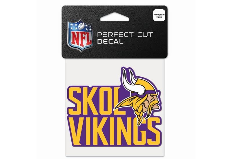WinCraft Wanddekoobjekt Perfect Cut 10x10cm Aufkleber NFL Teams Slogan von WinCraft
