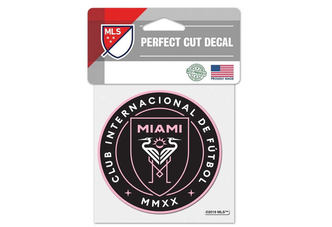 WinCraft Wanddekoobjekt Perfect Cut Aufkleber 10x10cm MLS Inter Miami von WinCraft