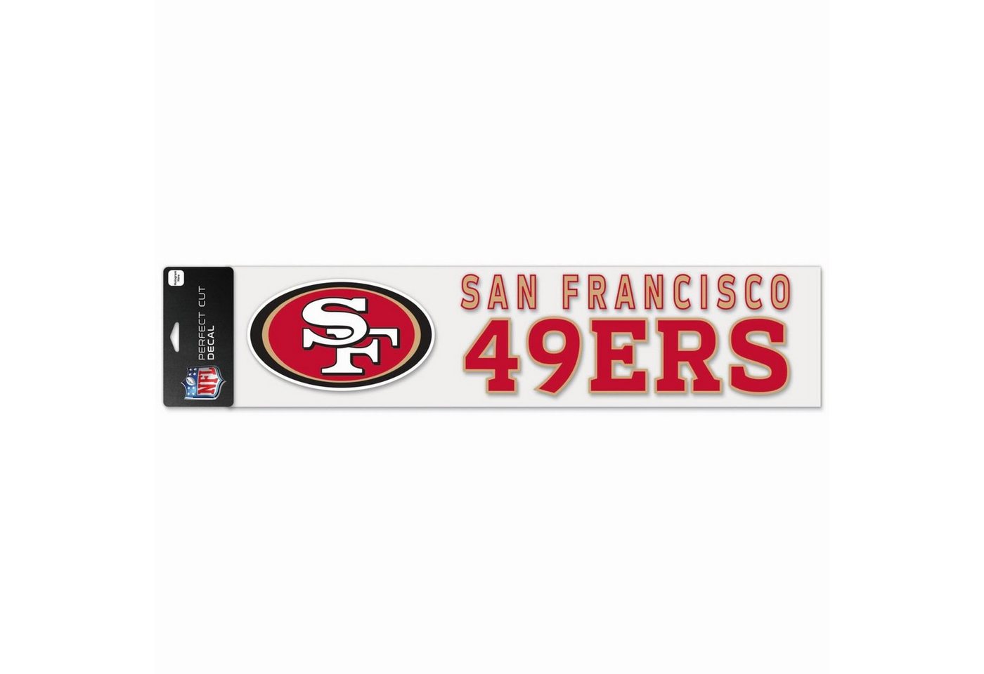 WinCraft Wanddekoobjekt Perfect Cut XXL 10x40cm Aufkleber NFL Teams von WinCraft