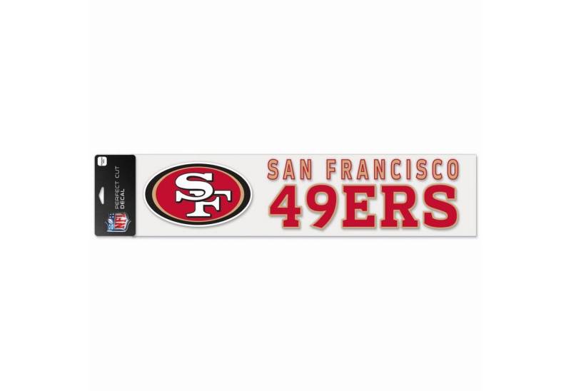WinCraft Wanddekoobjekt Perfect Cut XXL 10x40cm Aufkleber NFL Teams von WinCraft