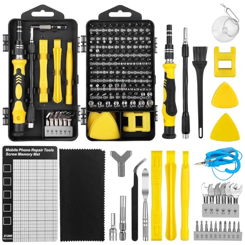 WinGluge Feinmechaniker Werkzeug Set, 142 in 1 Feinmechaniker Schraubendreher Set, Precision Screwdriver Set, Handy Reparatur Werkzeug Set, Feinwerkzeug Set, Mini Präzisionsschraubendreher Set von WinGluge