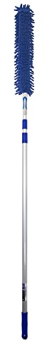 WinHux® 3,5 Meter (139") Extra Lange Reichweite Teleskopischer Chenille Staubwedel Ausziehbar Biegbar Waschbar Waschbar von WinHux