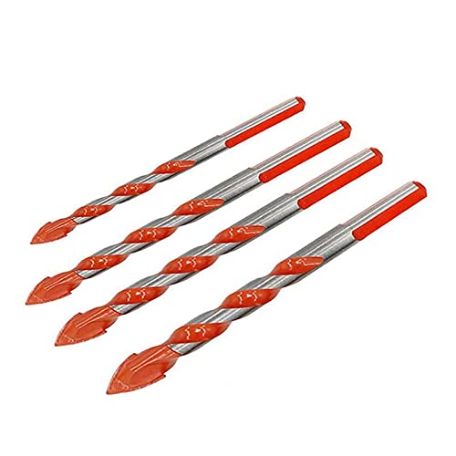 Multifunktionales Overlord-Bohrer-Set, Overlord-Griff Multifunktionales Dreiecks-Bohrer-Set, für Fliesen, Beton, Ziegel, Glas, Kunststoff und Holz, 4PCS (6+8+10+12) von Wincal