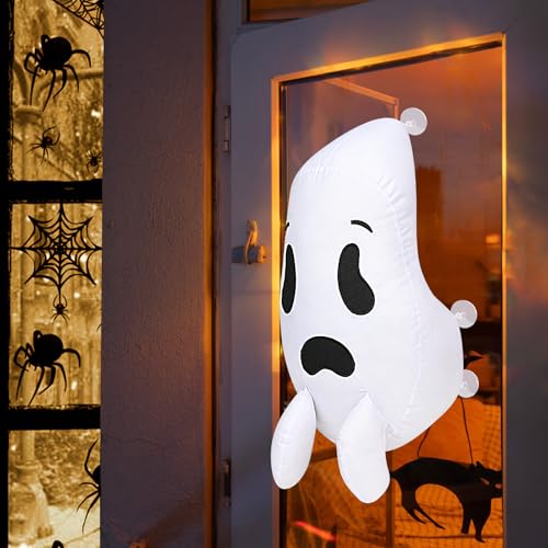1 Packung Halloween Geist Fensterdeko Fenstercrasher Geister Niedlicher fliegender Geist brach aus dem Fenster für Halloween Outdoor Dekoration 1 Packung Halloween Geist Fensterdeko Fenstercrasher Geister Niedlicher fliegender Geist brach aus dem Fenster für Halloween Outdoor Dekoration von Winceed