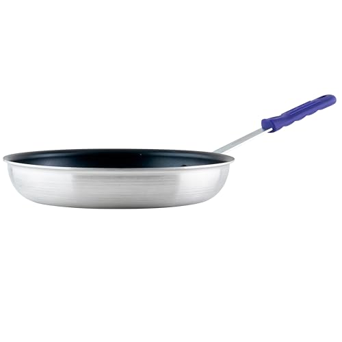 Winco Handelsübliche Aluminium-Bratpfanne mit kühlbleibendem Griff, Induktionskompatibel, Antihaftbeschichtung, 30,5 cm von Winco