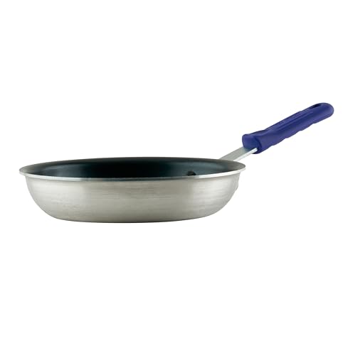 Winco AFPI-8NH, 20,3 cm Induktionsfertige Aluminiumpfanne mit Antihaftbeschichtung, Bratpfanne mit Silikonhülse von Winco
