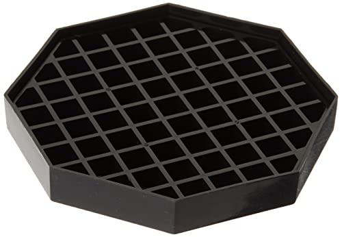 Winco DT-60 Abtropfschalen, 4 Stück, 15,2 x 15,2 cm, Vorteilspack, Schwarz, Größe M von Winco