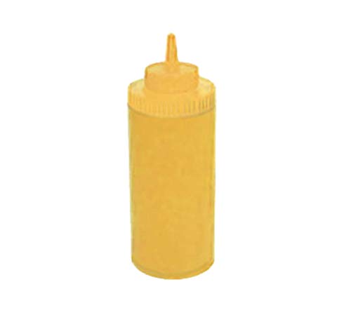 Winco Quetschflaschen mit breiter Öffnung, 473 ml, Gelb, 6 Stück von Winco