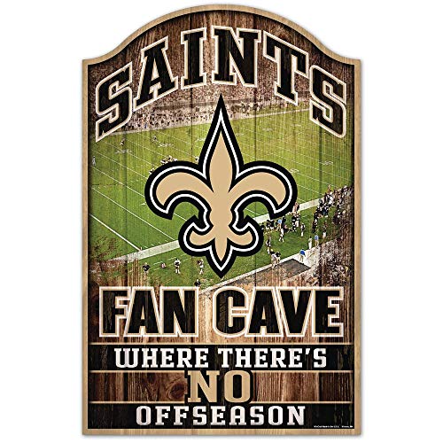 NFL Holz-Schild FAN CAVE New Orleans Saints von Wincraft