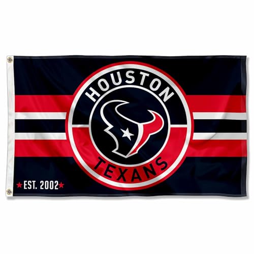 WinCraft Houston Texans Patch Button Circle Logo Flagge 7,6 x 12,7 cm Banner von Wincraft