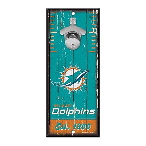 WinCraft Miami Dolphins NFL Schild mit Flaschenöffner von Wincraft