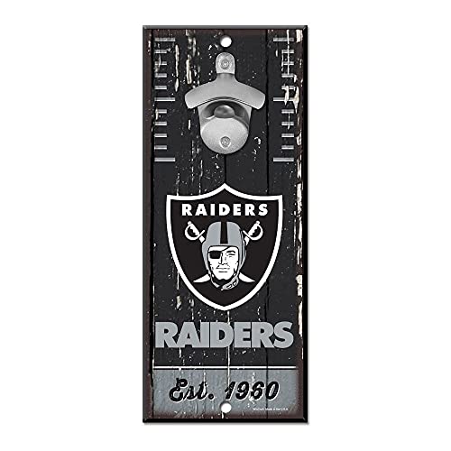 WinCraft Oakland Raiders NFL Schild mit Flaschenöffner von Wincraft