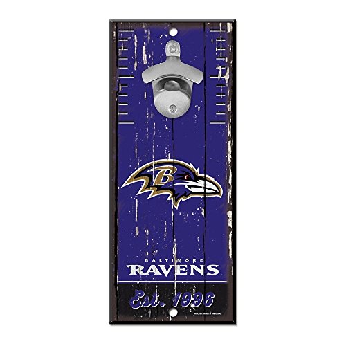 Wincraft Baltimore Ravens NFL Schild mit Flaschenöffner von Wincraft