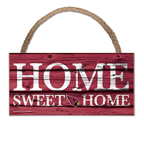 Wincraft NFL Schild aus Holz Arizona Cardinals Holzschild Wood Slogan Home Sweet Home von Wincraft