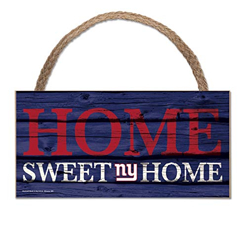 Wincraft NFL Schild aus Holz New York Giants Holzschild Wood Home Sweet Home von Wincraft