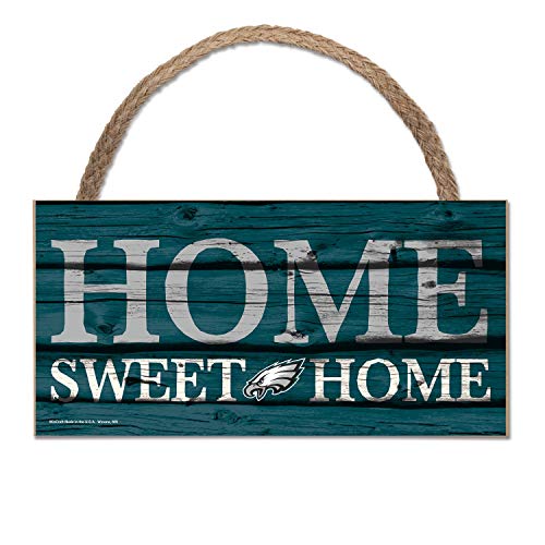 Wincraft NFL Schild aus Holz Philadelphia Eagles Holzschild Wood Home Sweet Home von Wincraft