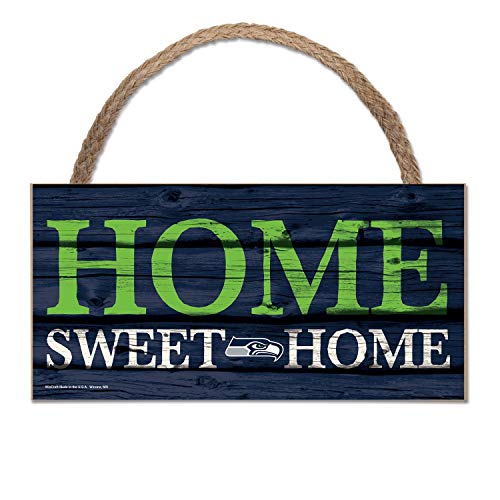 Wincraft NFL Schild aus Holz Seattle Seahawks Holzschild Wood Home Sweet Home von Wincraft