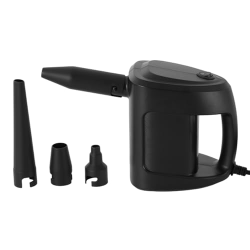 WindWilder Elektrische Staubgebläse 350W 4100-5000 Pa 33000 RPM Elektrischer Luftbläser mit 4 Düsen für Home Computer Auto Reinigung, 19.5x18.5cm, Schwarz von WindWilder