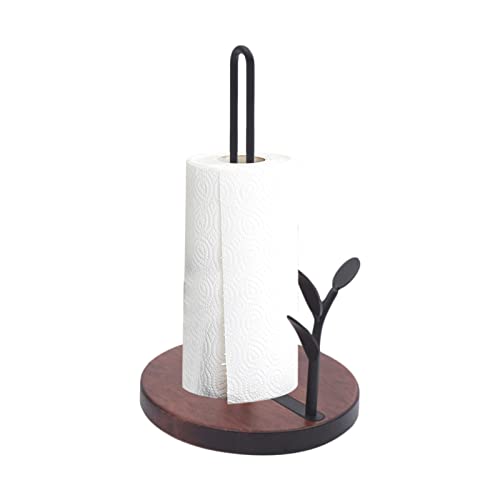 WindWilder Küchenrollenhalter 17x28cm, Schwarz Stehend Eisen Küchenpapierhalter mit Holzsockel, Halter für Küchenrolle Küchenpapierrollen Arbeitsplatte Küche Esstisch Home Decor WindWilder Küchenrollenhalter 17x28cm, Schwarz Stehend Eisen Küchenpapierhalter mit Holzsockel, Halter für Küchenrolle Küchenpapierrollen Arbeitsplatte Küche Esstisch Home Decor von WindWilder