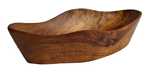 Windalf Handgearbeitete Kleine Teak-Holzschale IROIZA 18 cm Seifen- & Schmuckschale Münzen & Schlüssel Bohemian von Windalf