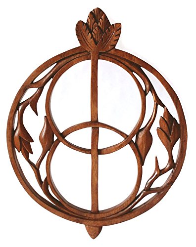 Windalf Irisches Wandbild AVALON 39 cm Chalice Wells Handarbeit Holz von Windalf