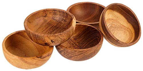 Windalf Kleine Teak-Schale ELENOIRE 3 cm STÜCK Salz & Kräuterschälchen Handarbeit Holz Windalf Kleine Teak-Schale ELENOIRE 3 cm STÜCK Salz & Kräuterschälchen Handarbeit Holz von Windalf