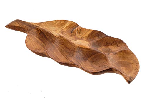 Windalf Natur Teakholzschale FAIRY 37 cm Blattdeko Blattschale Handarbeit aus Holz Windalf Natur Teakholzschale FAIRY 37 cm Blattdeko Blattschale Handarbeit aus Holz von Windalf