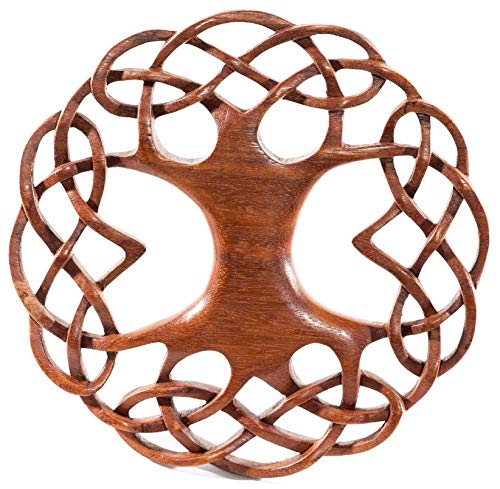 Windalf Zartes Celtic Holz Wanddeko WINWOOD Ø 22 cm Keltischer Lebensbaum mit keltischen Knoten Baum Wandfigur Handarbeit Windalf Zartes Celtic Holz Wanddeko WINWOOD Ø 22 cm Keltischer Lebensbaum mit keltischen Knoten Baum Wandfigur Handarbeit von Windalf