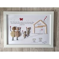 Abschiedsgeschenk Kindergarten, Beste Erzieherin, Tagesmutter, Kitaabschied, Danke, Steinbild Dina4 von Windelzwerg