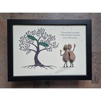 Beste Freundin, Lieblingsmensch, Freundinnen, Schwester, Geschenk, Freunde Fürs Leben, Best Friends, Beste Freunde, Freundschaft, Steinbild von Windelzwerg