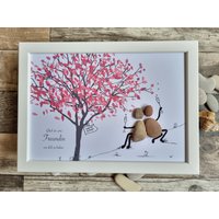 Beste Freundin, Lieblingsmensch, Freundinnen, Schwester, Geschenk, Kollegin, Beste Freunde, Freundschaft, Steinbild, Dina4 Personalisierbar von Windelzwerg