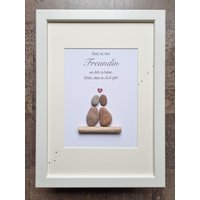 Beste Freundin, Lieblingsmensch, Freundinnen, Schwester, Geschenk, Kollegin, Beste Freunde, Freundschaft, Steinbild, Dina4 Personalisierbar von Windelzwerg