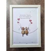 Beste Freundin, Lieblingsmensch, Freundinnen, Schwester, Geschenk, Kollegin, Beste Freunde, Freundschaft, Steinbild, Dina4 Personalisierbar von Windelzwerg